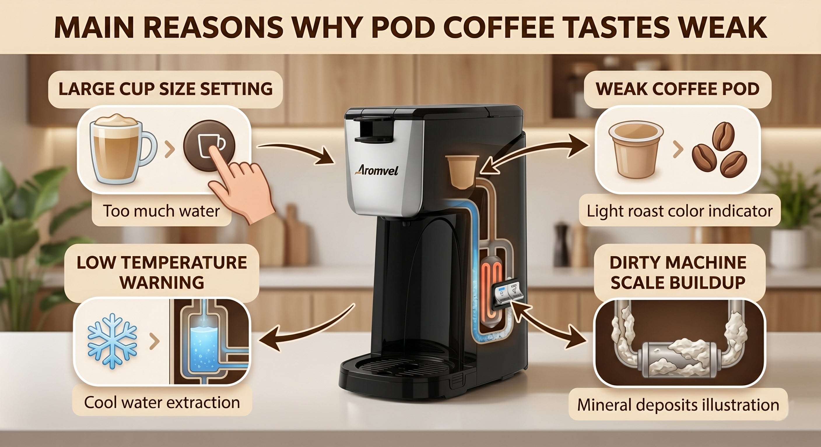 Why Your Pod Coffee Tastes Weak (And How to Fix It)